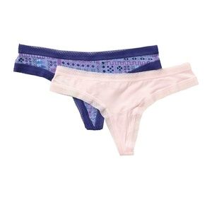 NWT Honeydew Riley Thong Pack of 2 Pink and Blue